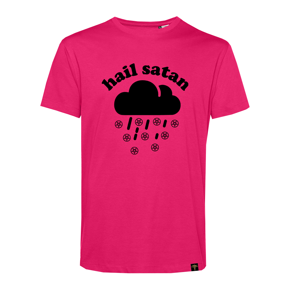'HAIL SATAN' CANDY PINK T-SHIRT
