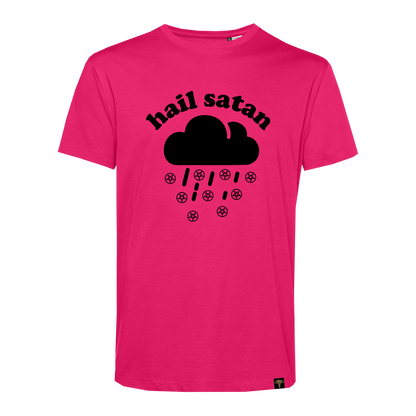 'HAIL SATAN' CANDY PINK T-SHIRT